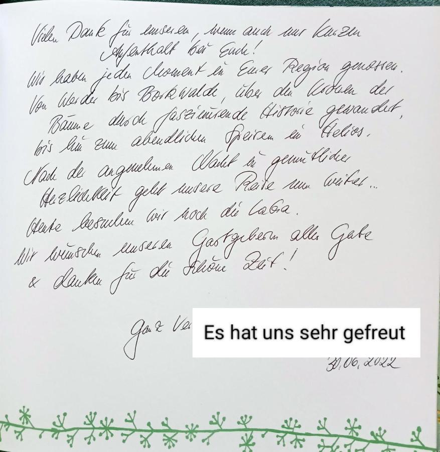 Ferienzimmer Waldzauber Borkwalde Kültér fotó